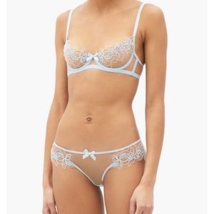 NEW Agent Provocateur lingerie 34C lindie blue lace